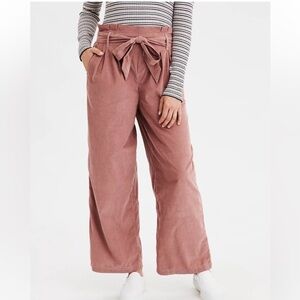AE Mauve High Waisted Wide Leg Pants